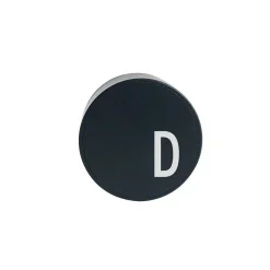 Best Design Letters - iphone oplader - Charger - "D" - Sort