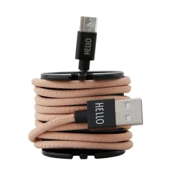 Sale Design Letters - Oplader kabel - Micro USB - Nude