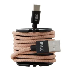 Sale Design Letters - Oplader kabel - USBC - Nude