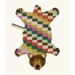 Hot Doing Goods - Gulvtæppe - Bjørn - Archie Check - Small - 92 x 62 cm
