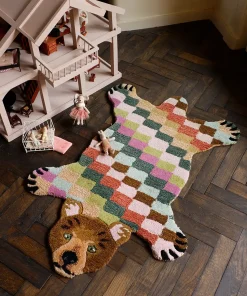 Hot Doing Goods - Gulvtæppe - Bjørn - Archie Check - Small - 92 x 62 cm