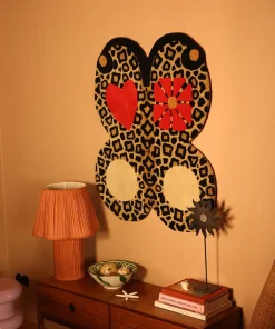 New Doing Goods - Looney Leopard Butterfly Gulvtæppe - Large