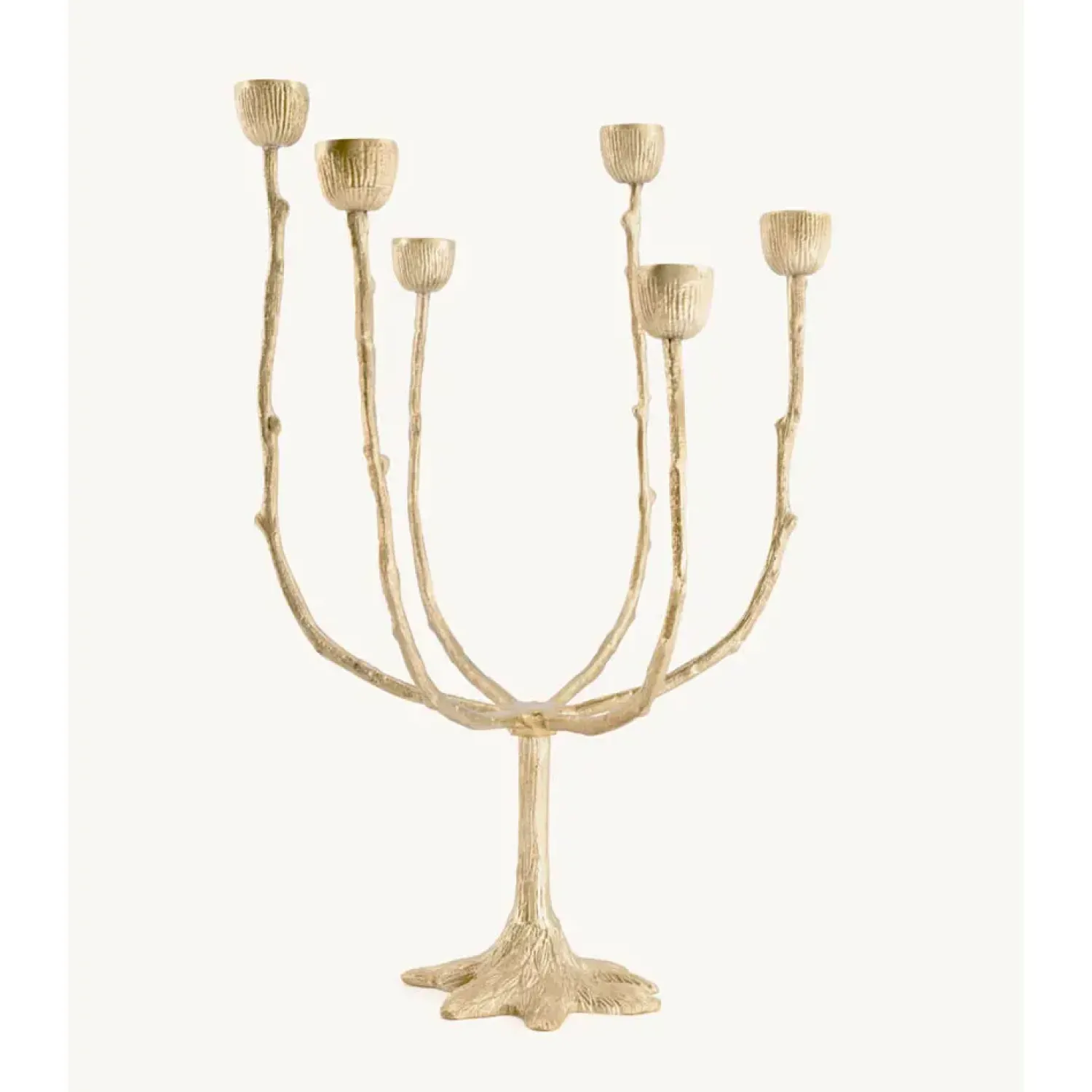 Clearance Doing Goods - Lysestage - 6 armet lysestage - Misty Multi - Messing/Brass