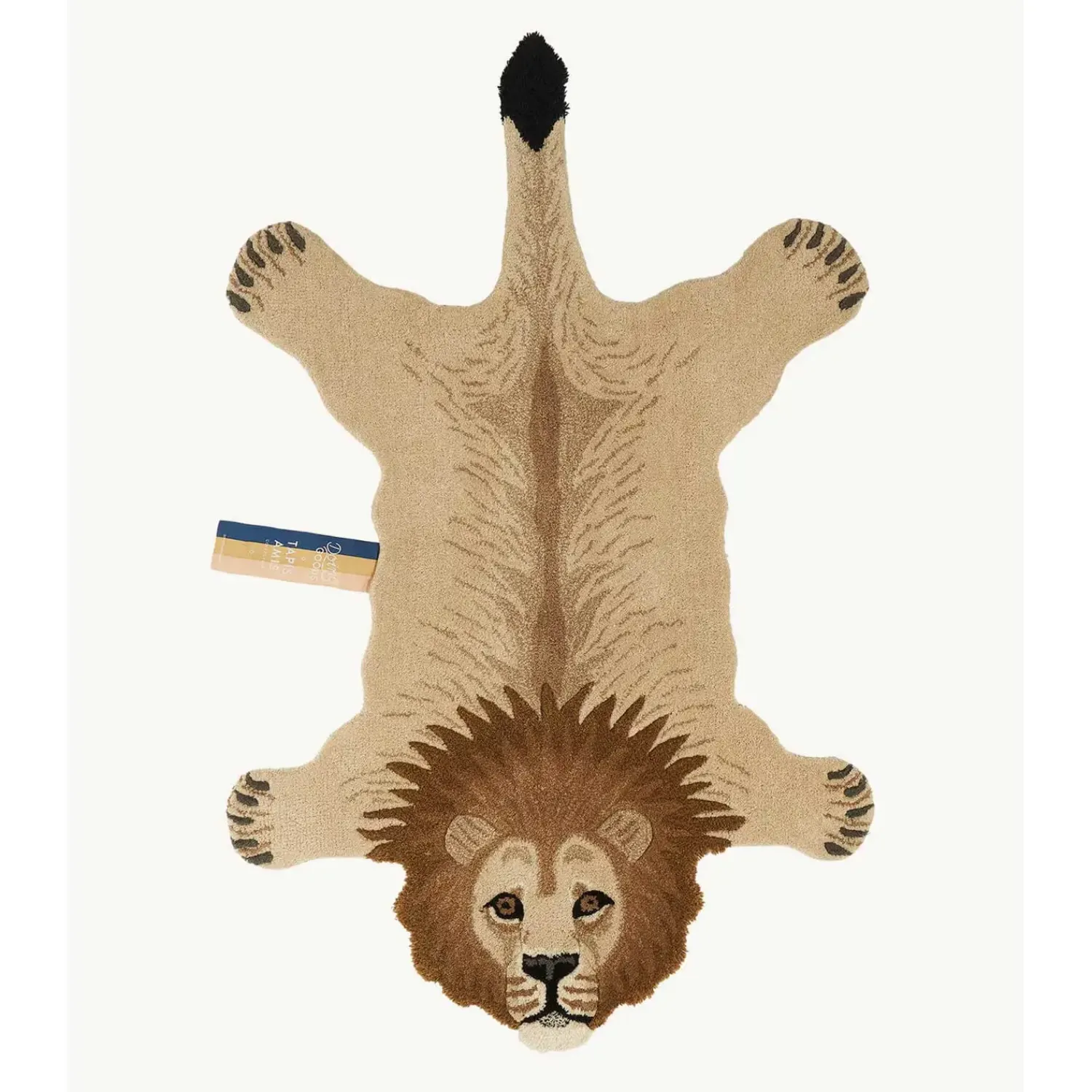 New Doing Goods - Moody Lion Gulvtæppe - Large - 152x95x2 cm