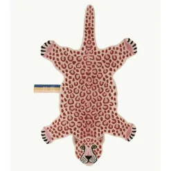 Doing Goods - Pink Leopard Gulvtæppe - Small