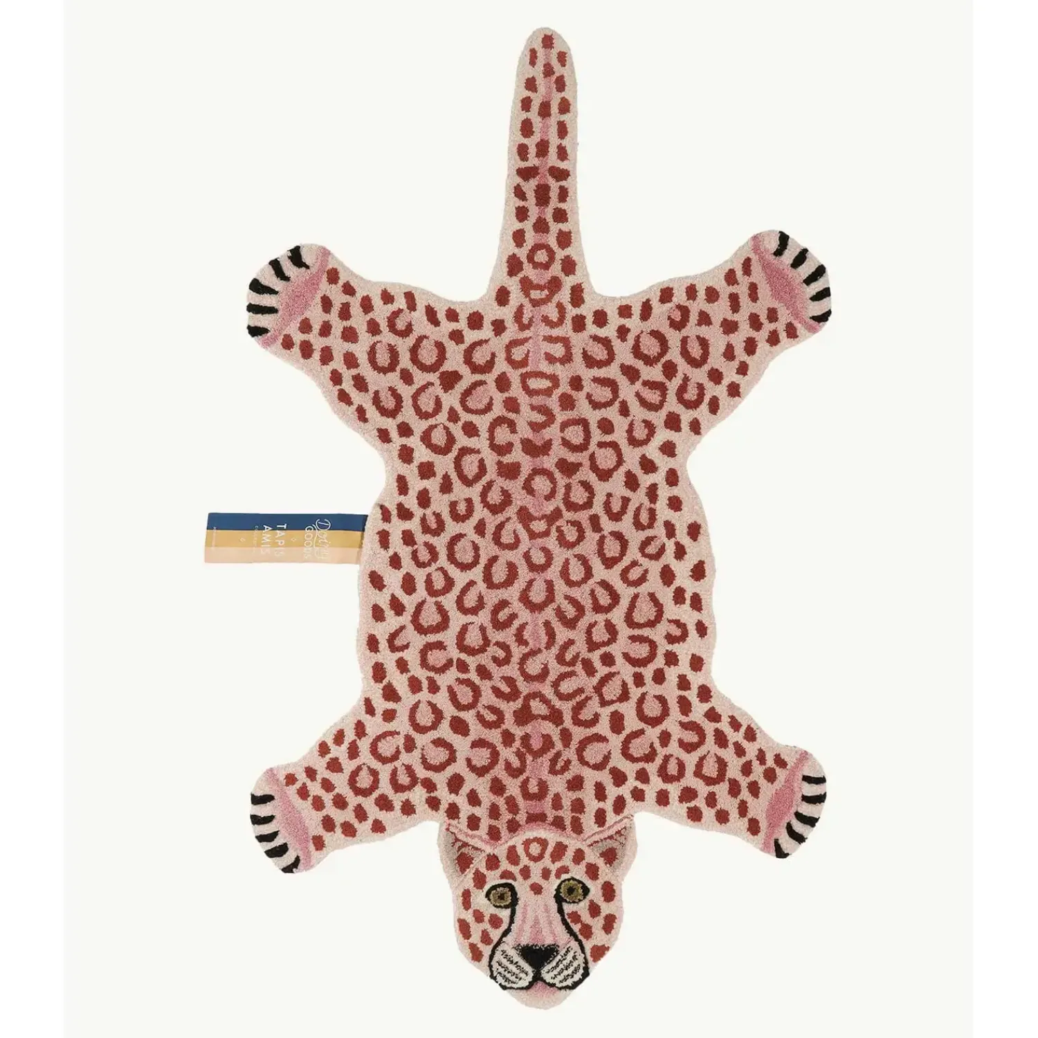 Doing Goods - Pink Leopard Gulvtæppe - Small