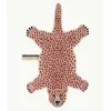 Discount Doing Goods - Pink Leopard Gulvtæppe - Large - 150x88x2 cm