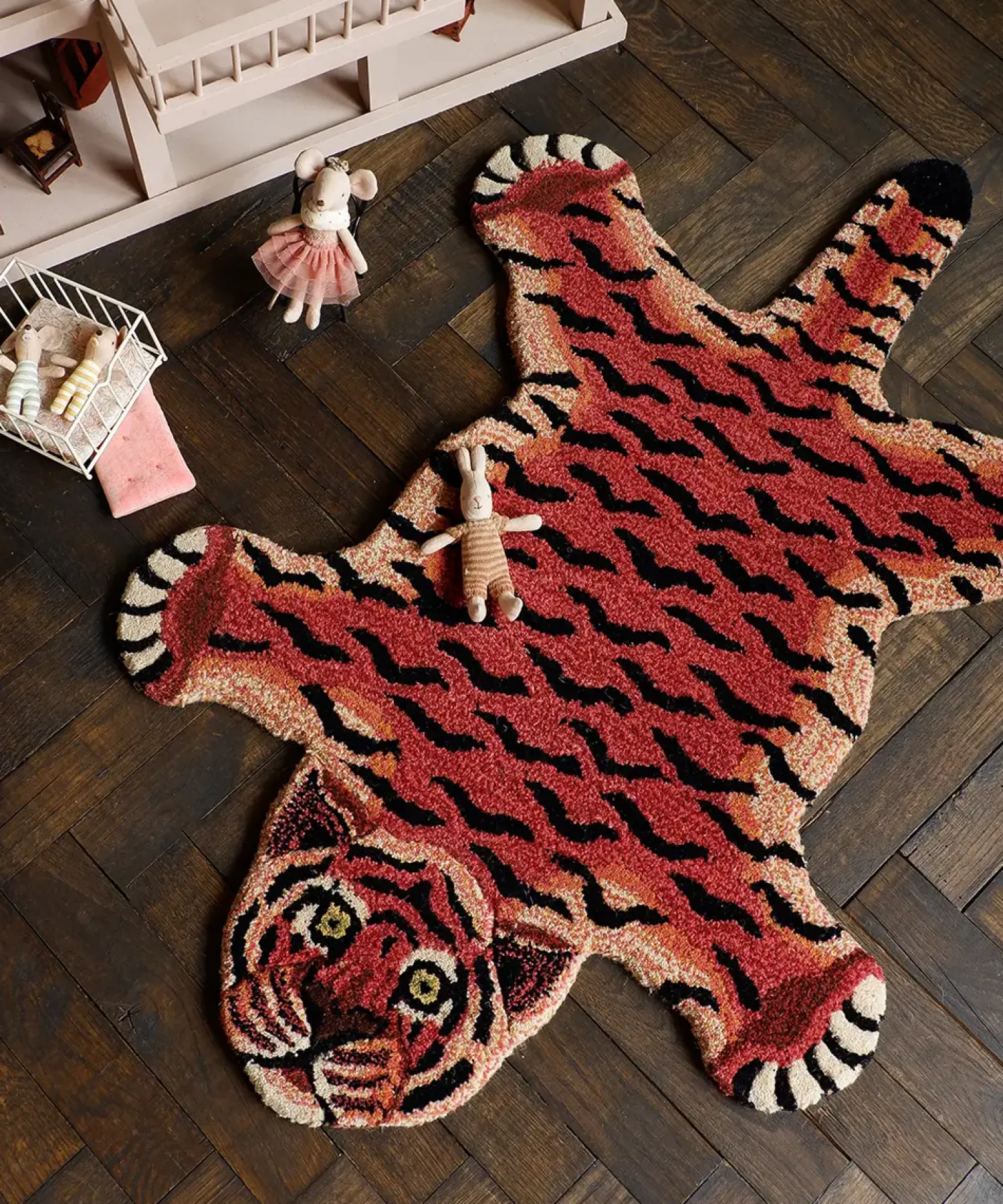 Outlet Doing Goods - Tula Wise Tiger Gulvtæppe - Large