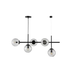 Online Dyberg Larsen - Como Pendel Lampe, Sort, 93x39 cm