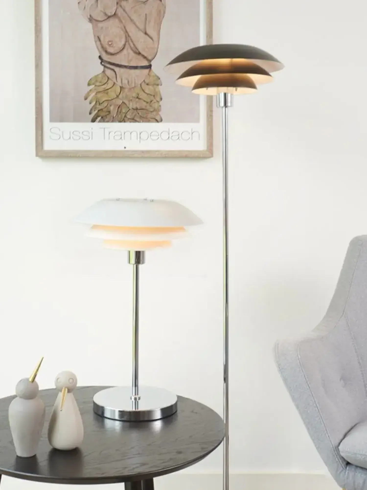 Best Dyberg Larsen - DL31 Bordlampe - Mat hvid - 31x50 cm