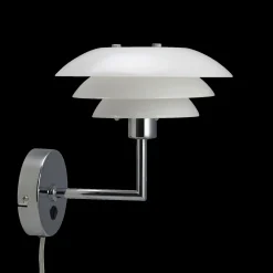 Outlet Dyberg Larsen - DL20 væglampe - Opal/Krom