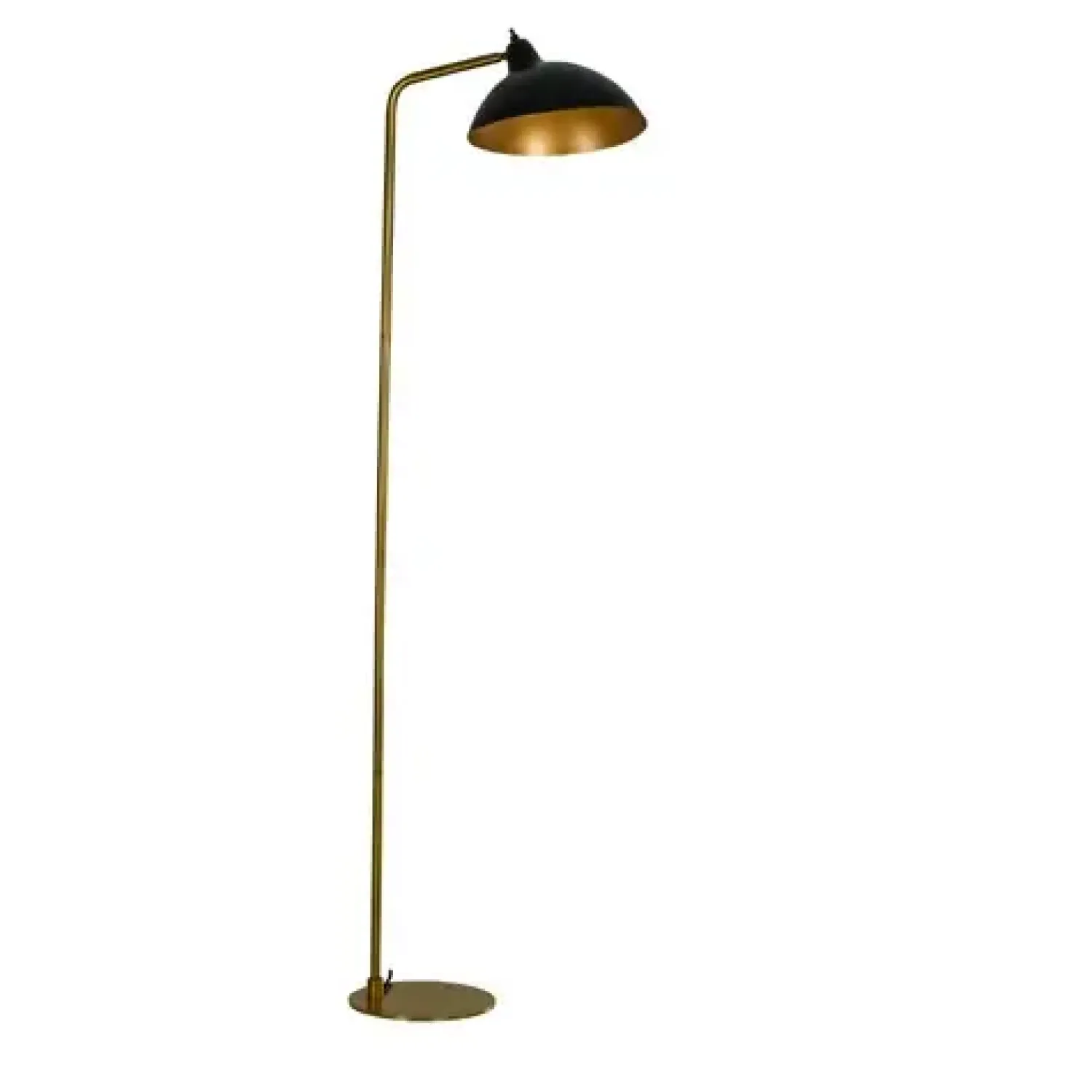 Online Dyberg Larsen - Futura Antik Brass Floor gulvlampe Sort og mørk messing