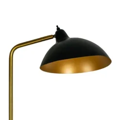 Online Dyberg Larsen - Futura Antik Brass Floor gulvlampe Sort og mørk messing
