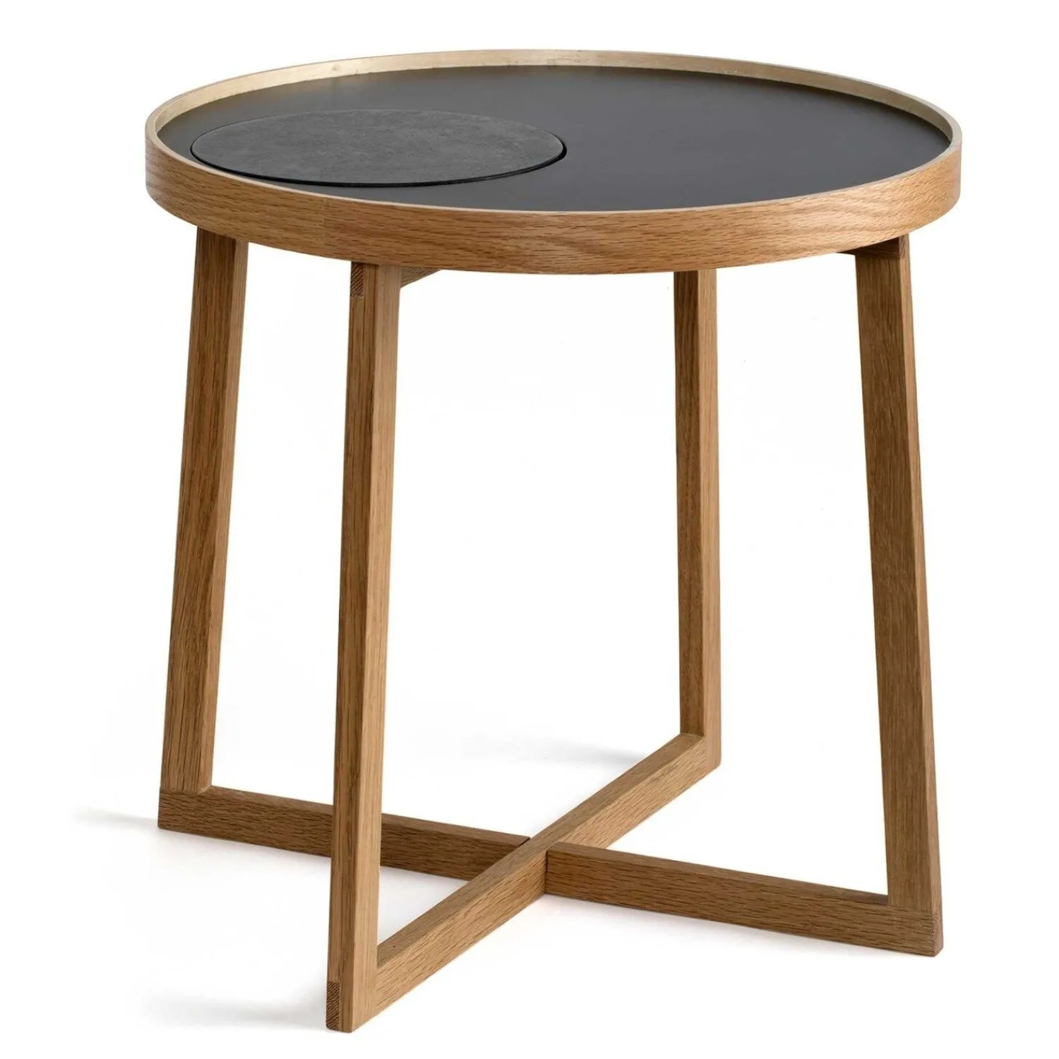 Online By Wirth Ekta Living - Granit Plade til Bakkebord - Tray table - Sort