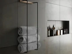 Clearance By Wirth Ekta Living - Håndklædeholder - Towel Rack - Olieret Eg