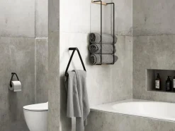 Clearance By Wirth Ekta Living - Håndklædeholder - Towel Rack - Olieret Eg