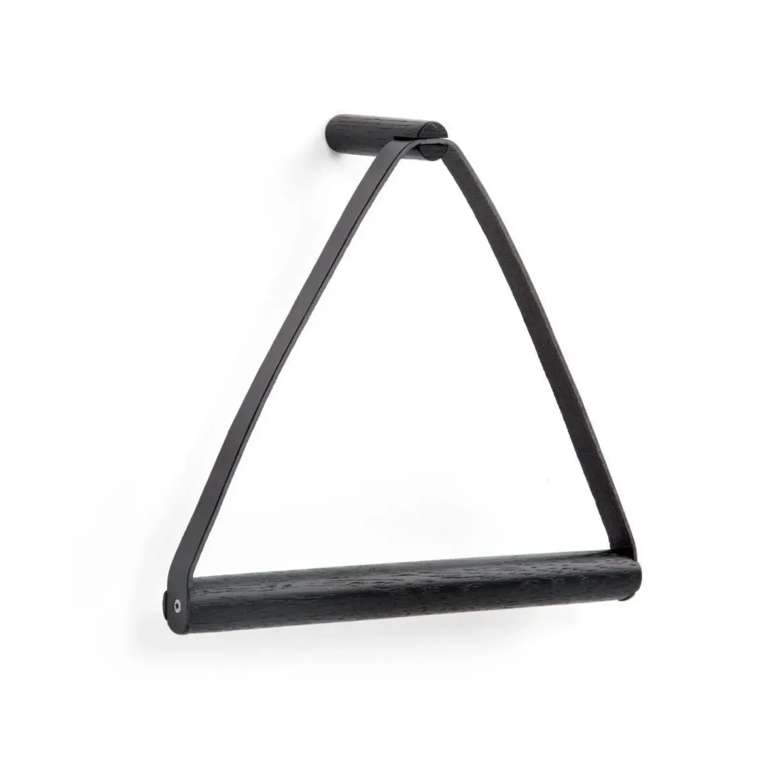 Discount By Wirth Ekta Living - Håndklædeholder - Towel hanger - Eg/Læder - Sort
