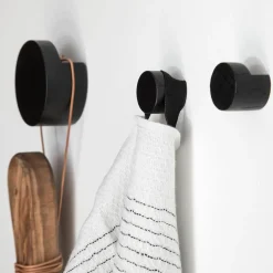 New By Wirth Ekta Living - Knage i sort eg - Wood Knot - Big - ø 7 cm