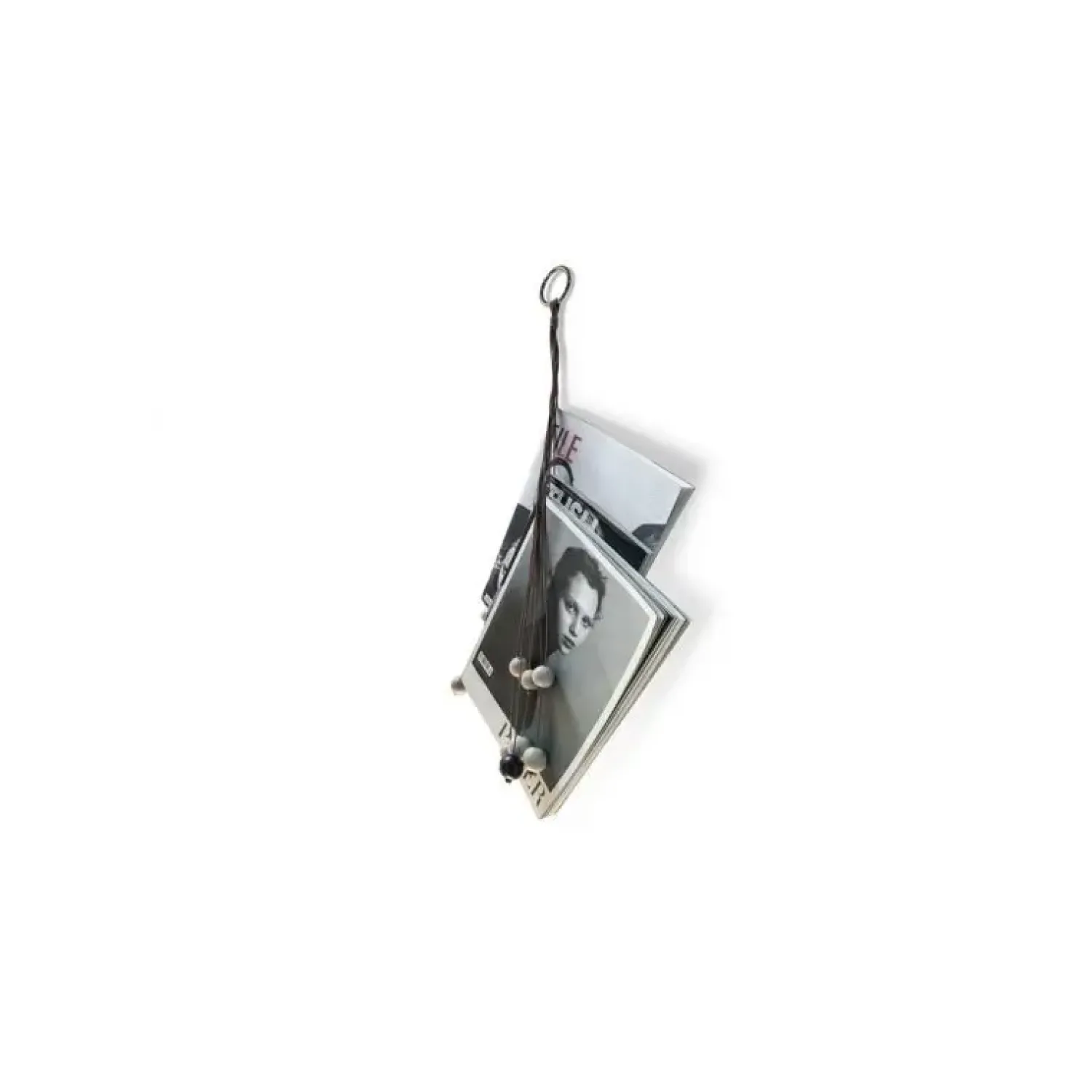 New By Wirth Ekta Living - Magasinholder - Hang Out - Sort læder