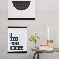 Sale By Wirth Ekta Living - Plakatholder - Wall Sticks - Sort - A3 - 30x40 cm