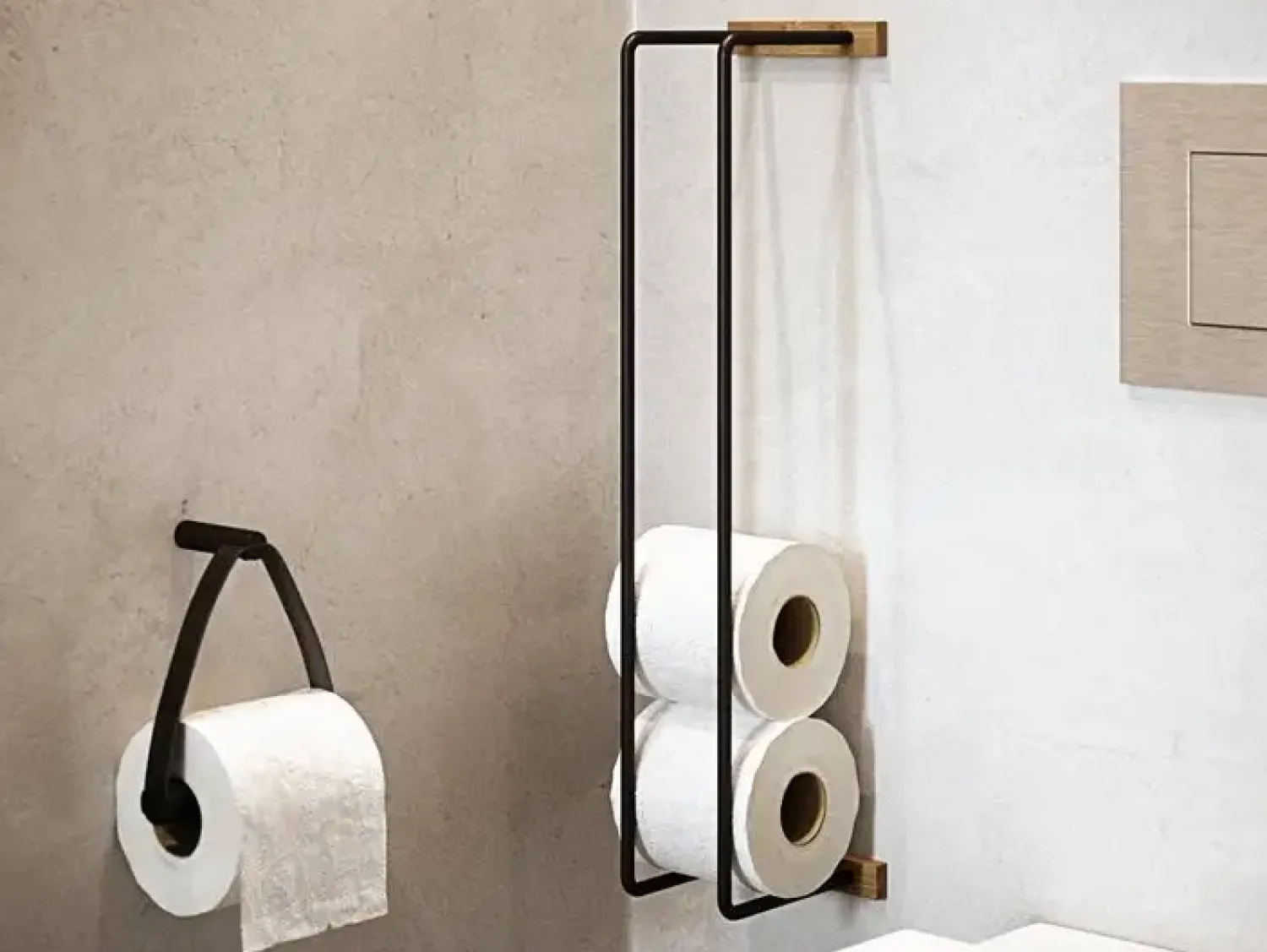 Discount By Wirth Ekta Living - Toiletrulleholder - Røget Eg