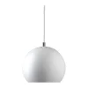 Sale Frandsen Lighting - Ball pendel - hvid mat (Ø 18 cm) m. hvid stofledning