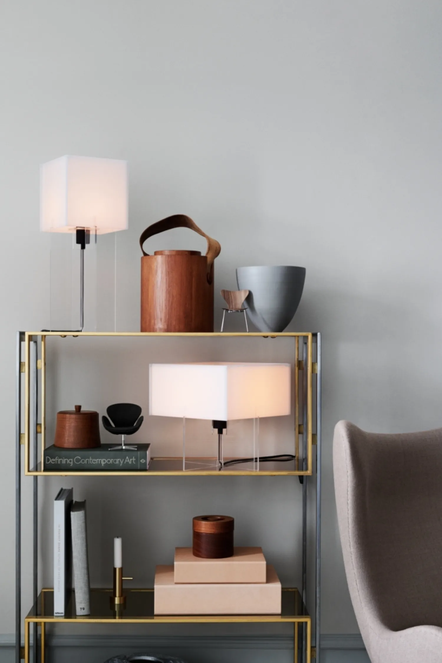 Sale Fritz Hansen - Bordlampe - Cross-Plex - Opal - T-500 Large