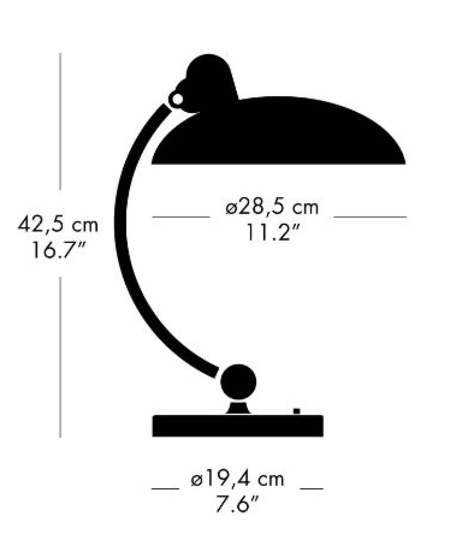 Best Fritz Hansen - Bordlampe - Kaiser Idell 6631-T - Mat Sort/krom