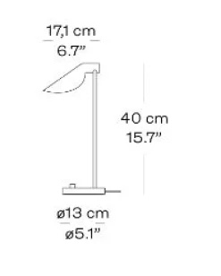 New Fritz Hansen - Bordlampe - MS022 - Stål
