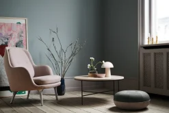 Sale Fritz Hansen - Bordlampe - Night Owl - Hvid/Ask