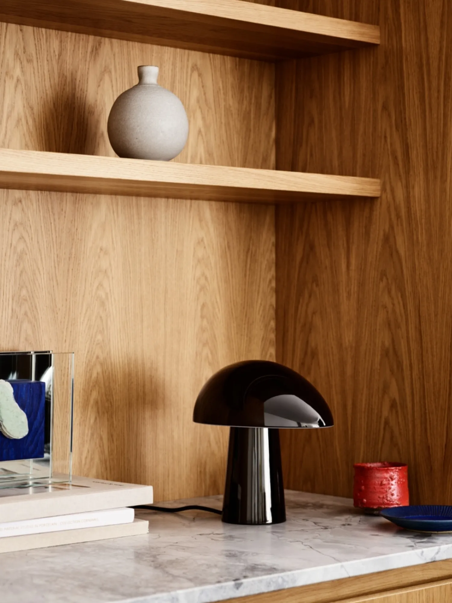 Sale Fritz Hansen - Bordlampe - Night Owl Steel - Sort PVD