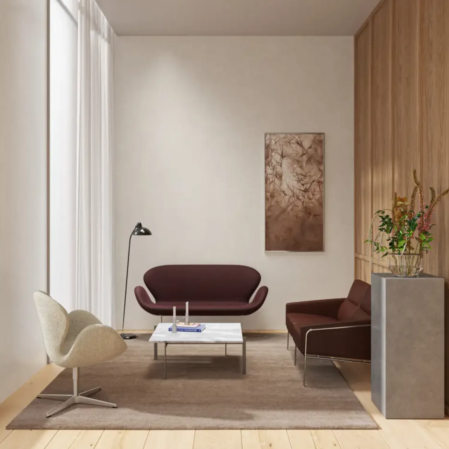 Outlet Fritz Hansen - Gulvlampe - Kaiser Idell 6556-F - Sort