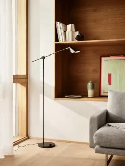 Clearance Fritz Hansen - Gulvlampe - MS011 - Sort