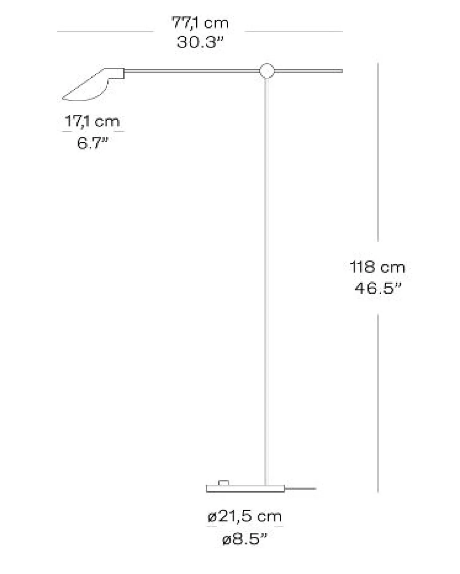 New Fritz Hansen - Gulvlampe - MS011 - Stål