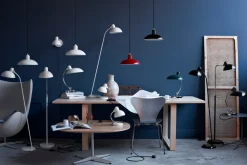 Outlet Fritz Hansen - Kaiser Idell 6631-P - Pendel - Rød - Krom