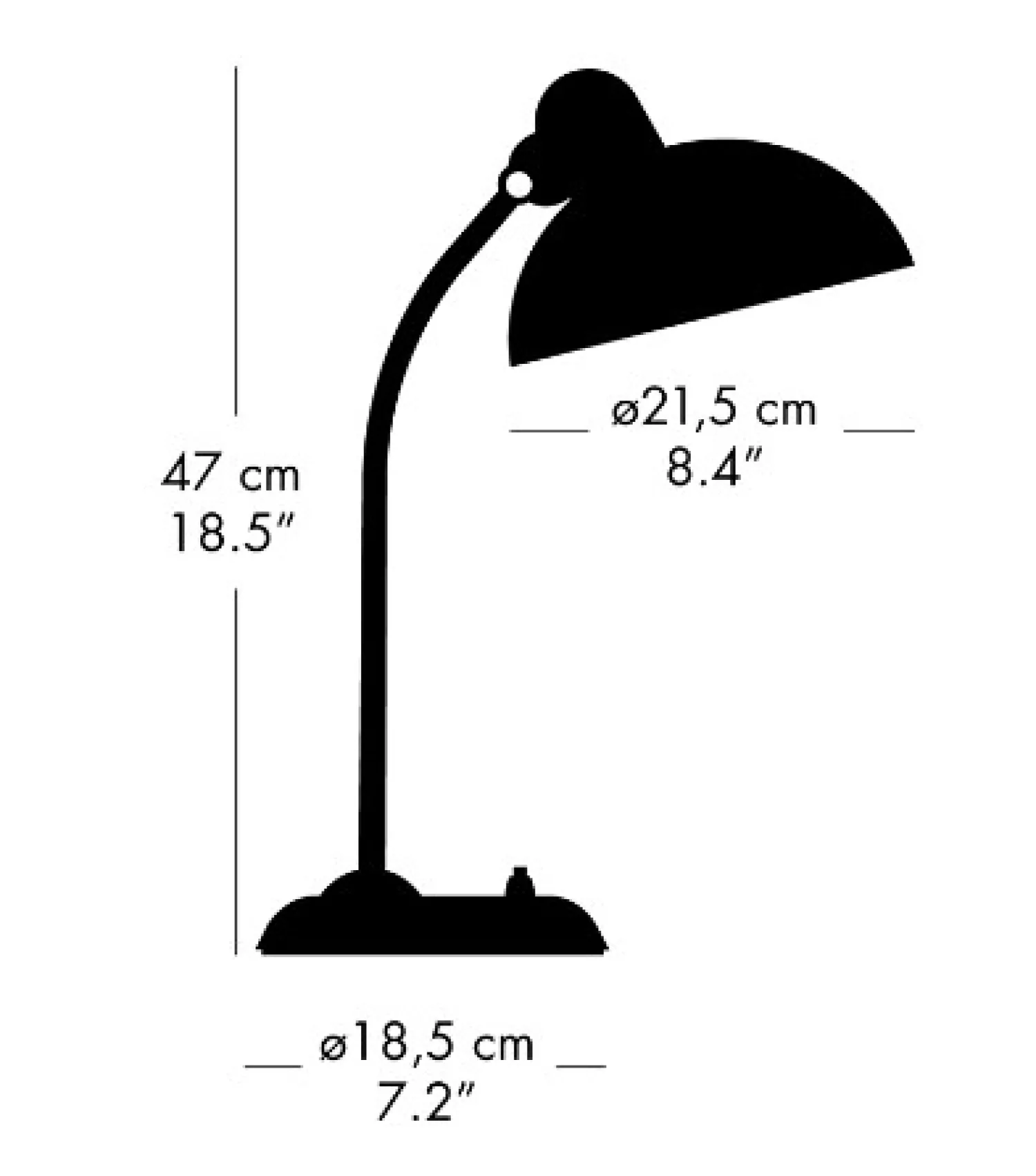Best Fritz Hansen - Kaiser Idell 6556-T - Bordlampe - Sort