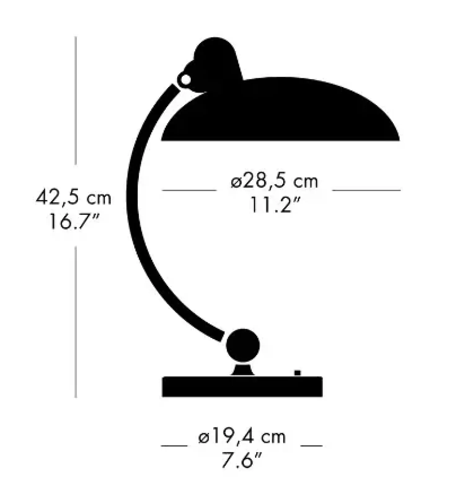 Clearance Fritz Hansen - Kaiser Idell 6631-T - Bordlampe - Hvid