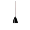 Best Fritz Hansen - Loftlampe - Caravaggio - Sort - P2 Medium - Rød ledning 3m