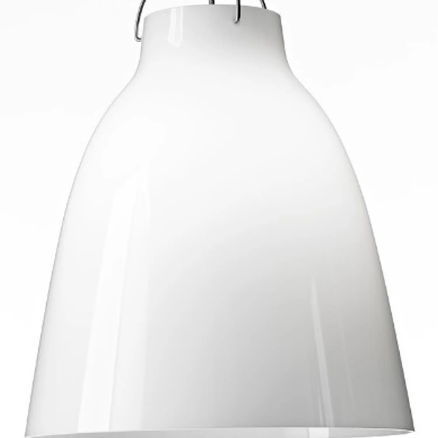 Sale Fritz Hansen - Loftlampe - Caravaggio Opal - P3 Large - Silver ledning 6m