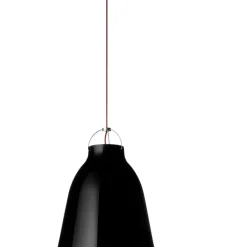 Sale Fritz Hansen - Loftlampe - Caravaggio - Sort - P3 Large - Rød ledning 6m