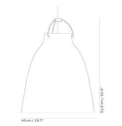 Online Fritz Hansen - Loftlampe - Caravaggio Matt - Hvid - P3 Large