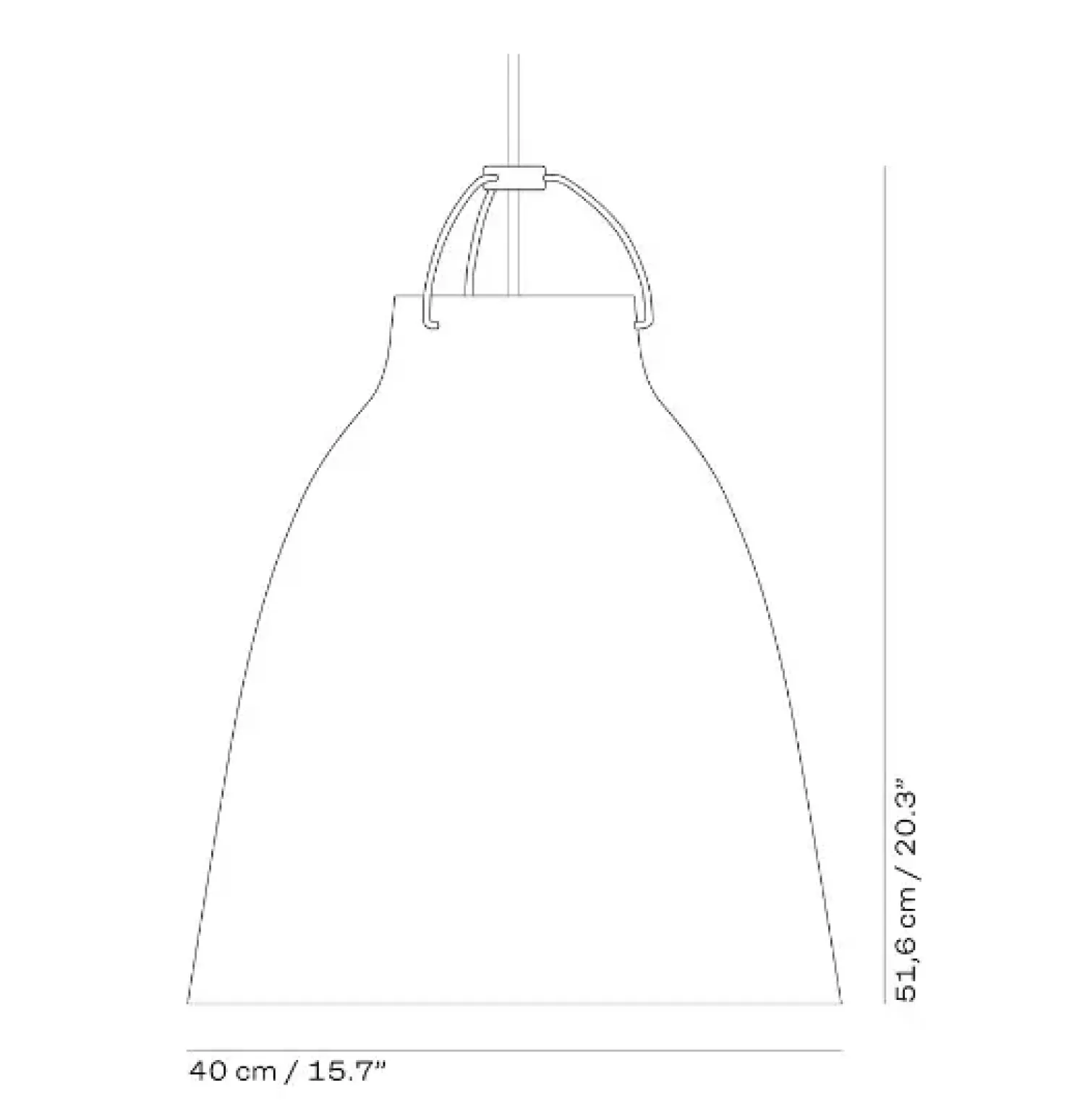 Online Fritz Hansen - Loftlampe - Caravaggio Matt - Hvid - P3 Large