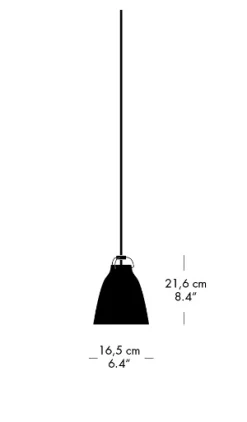 Hot Fritz Hansen - Loftlampe - Caravaggio Matt - Hvid - P1 Small