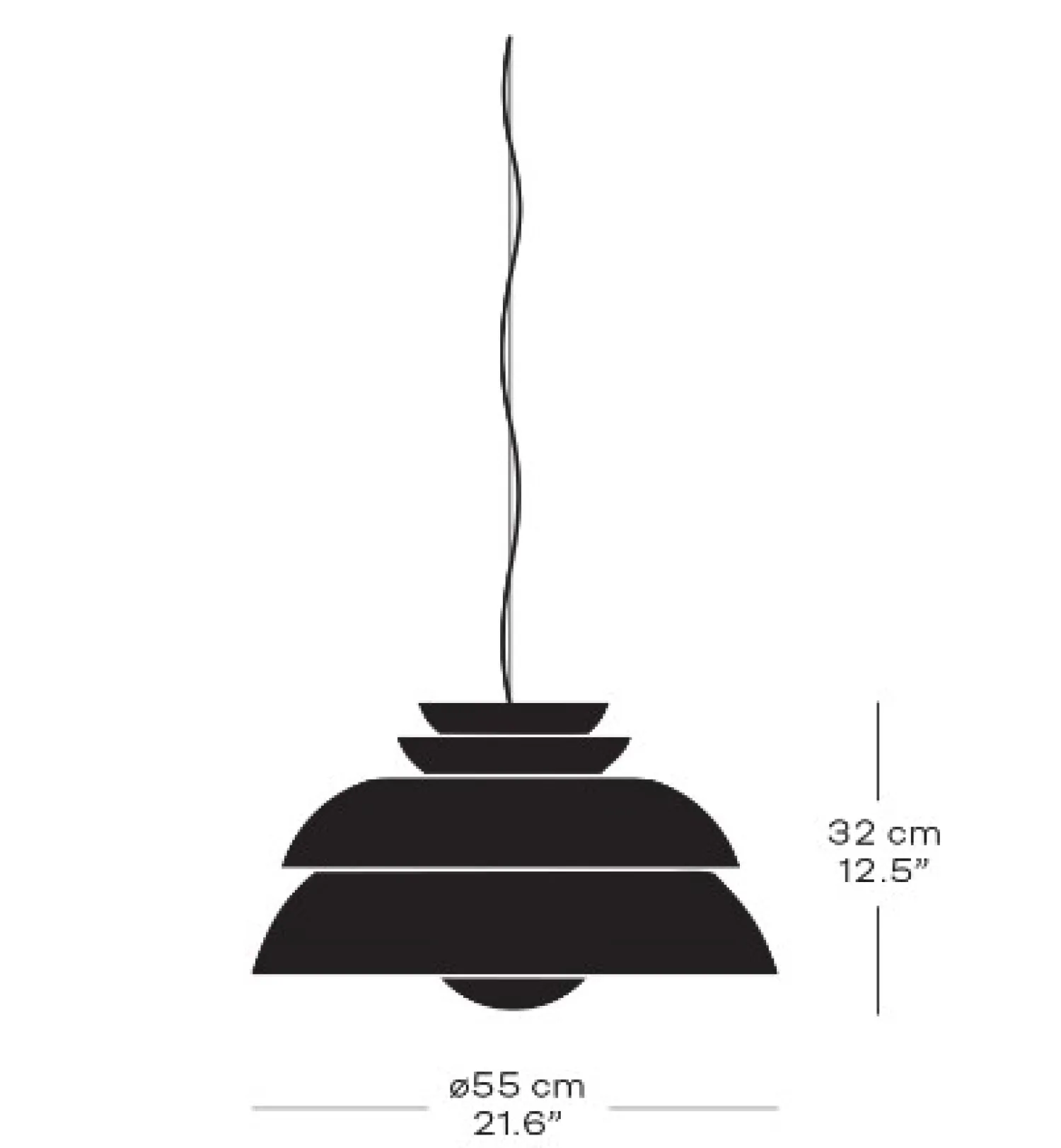 Discount Fritz Hansen - Loftlampe - Concert - Hvid - P3 Large