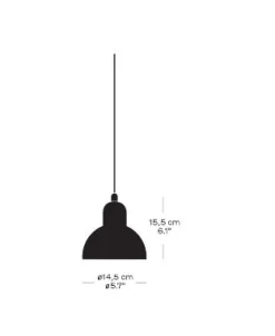 Online Fritz Hansen - Loftlampe - Kaiser Idell 6722-P - Smooth Slate