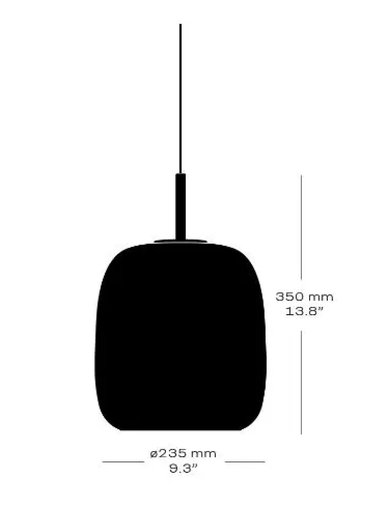 New Fritz Hansen - Loftlampe - Maluma H350 - Rosa