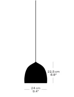Discount Fritz Hansen - Loftlampe - Suspence P1 - Sort