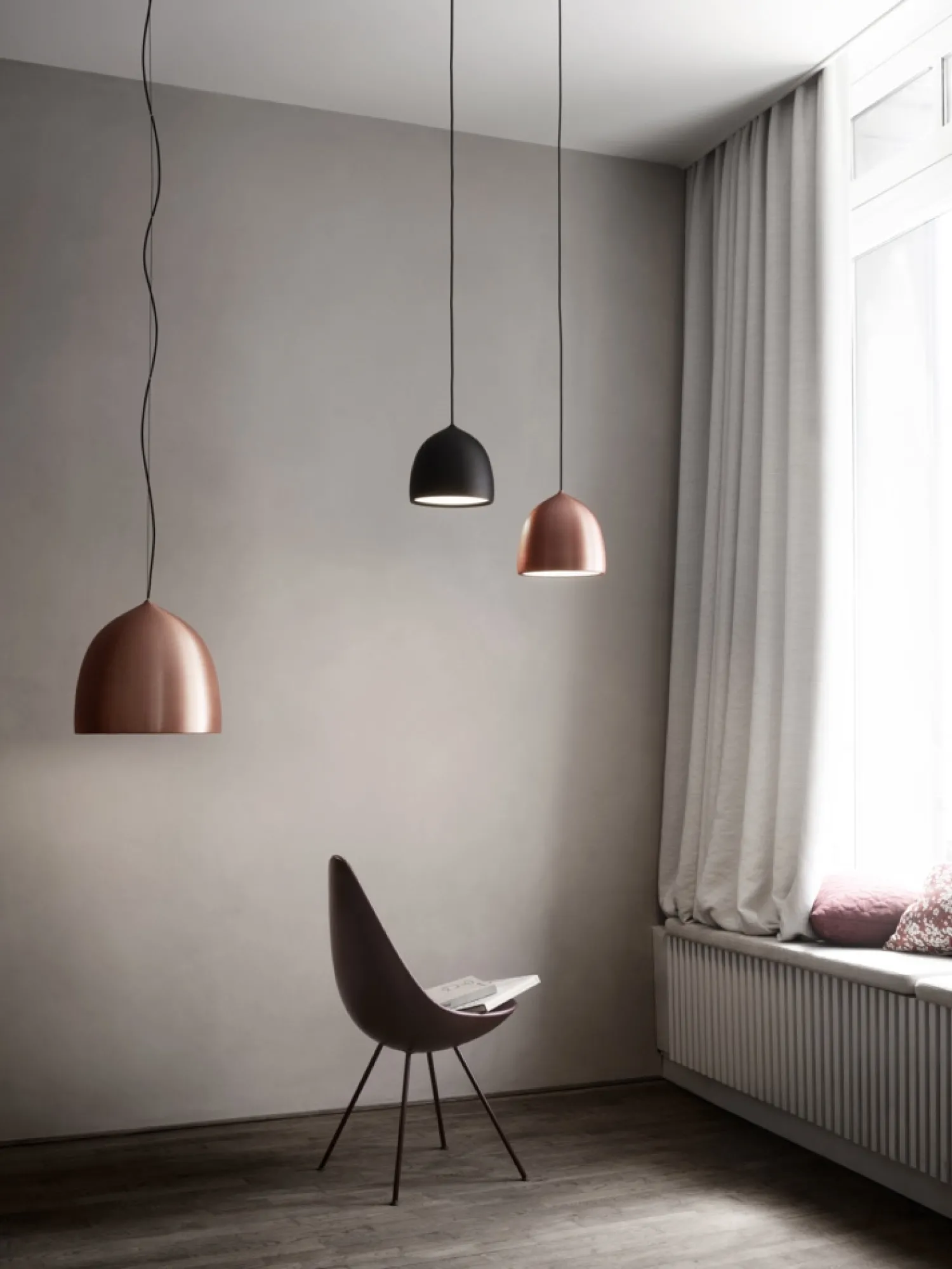 Discount Fritz Hansen - Loftlampe - Suspence P1 - Sort