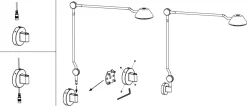Outlet Fritz Hansen - Væglampe - AQ01 - Sort