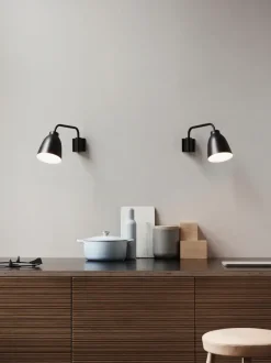 Clearance Fritz Hansen - Væglampe - Caravaggio Read - Sort